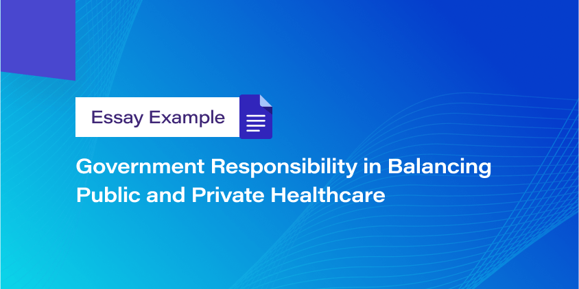 Government Responsibility in Balancing Public and Private Healthcare