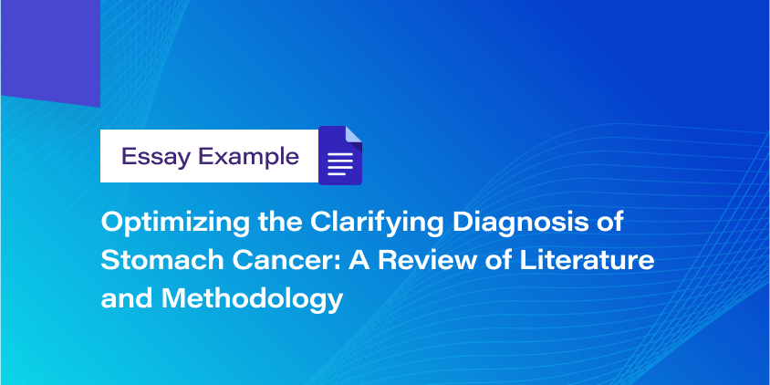 Optimizing the Clarifying Diagnosis of Stomach Cancer: A Review of Literature and Methodology